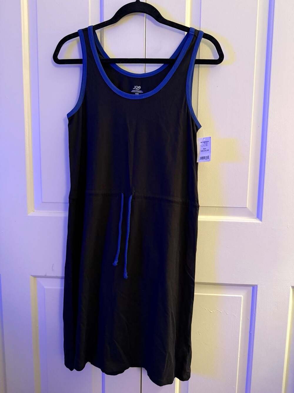 Joe Black (navy blue ) and Blue Drawstring Tank Dress Size Medium